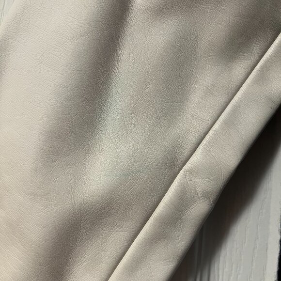 XS Club Monaco Navy blue Wool White Leather Bomber Jacket - Picture 10 of 14